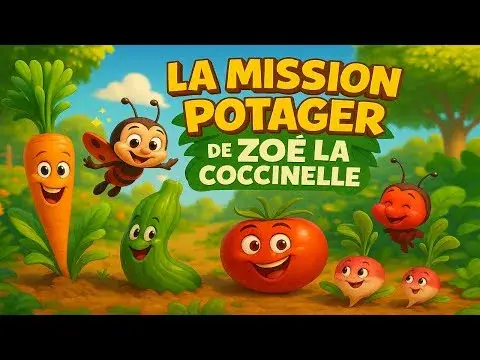Chanson des Légumes : Zoé et la Coccinelle au Potager 🥕