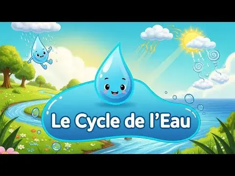 Le Cycle de l'Eau pour Enfants : Pluie, Nuages et Rivières 💧