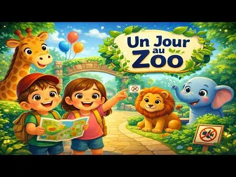 Une Journée au Zoo : Girafes, Lions et Éléphants pour les Enfants 🦁