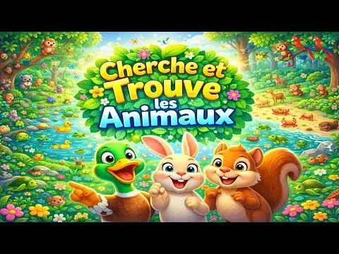 Cherche et Trouve les Animaux : Jeu d'Observation Maternelle 🦁