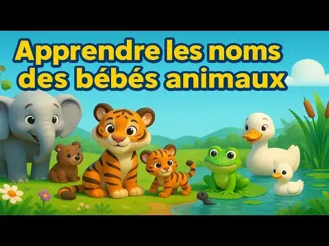 Nom des Bébés Animaux : Veau, Chaton, Agneau en Chanson 🐮
