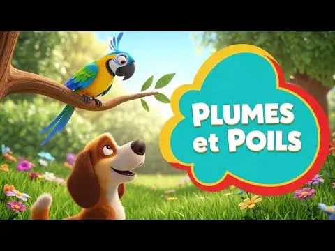 Plumes ou Poils ? Reconnaître les Animaux pour Enfants 3-6 ans 🦜