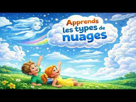 Reconnaître les Nuages : Cumulus, Stratus, Cirrus 3-7 ans ☁️