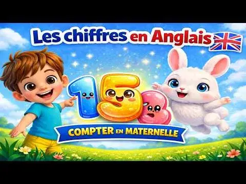 Compter en Anglais 1 à 9 : One, Two, Three pour Maternelle 🇬🇧
