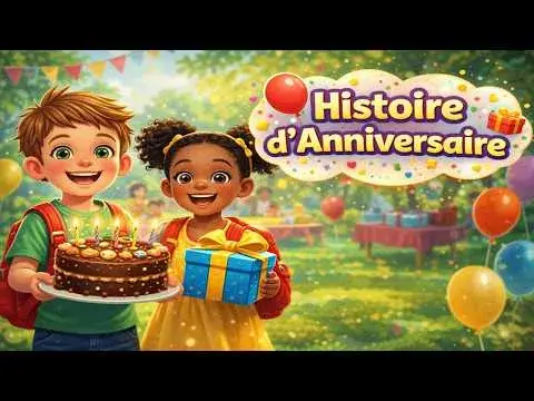Surprise d'Anniversaire Magique : Histoire Animée pour Enfants 🎂