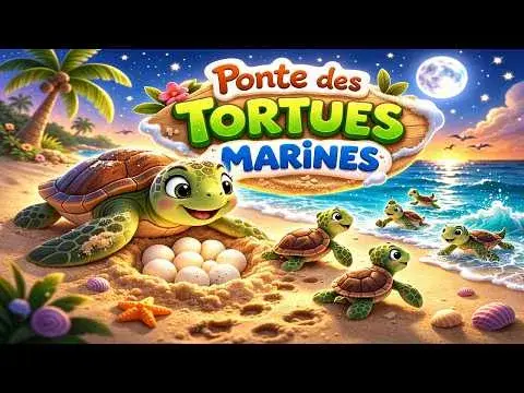 La Ponte des Tortues Marines : Miracle de Nature pour Enfants 🐢