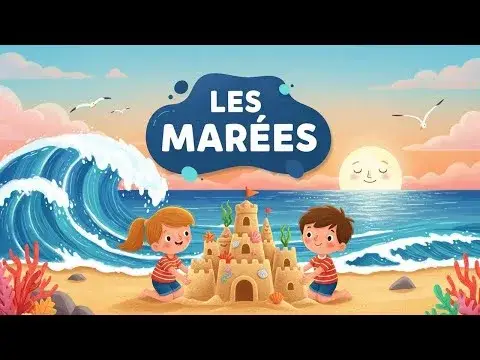 La Lune et les Marées : Phénomène Naturel pour Enfants 3-7 ans 🌊